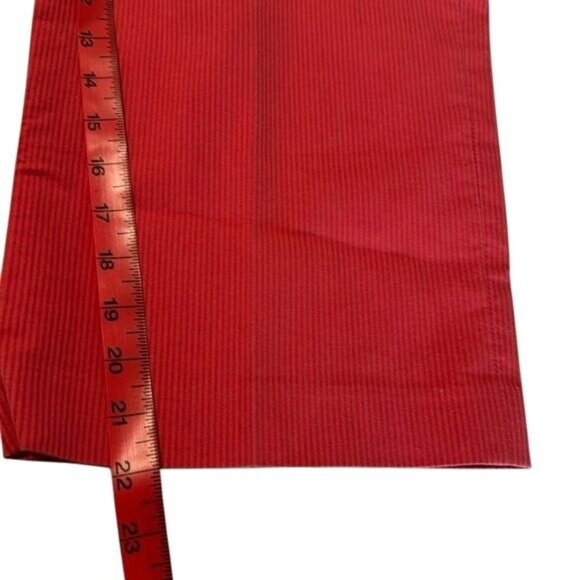 Sharagano Studio Womens Red Cropped Pants Size 12 Cotton Blend Stretch - Picture 10 of 10